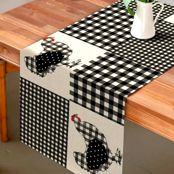 🚨✨️Last Call✨️🚨Linen Farm Style Table Runner - Picture 3 of 11